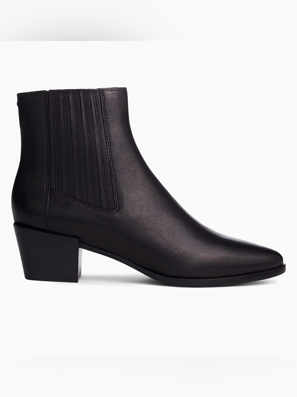 rag & bone Black Leather Rover Ankle Boot